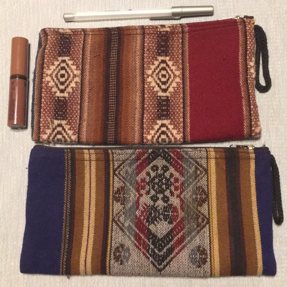 Makeup 💄/ Pencil ✏️ bags (2).  Gently used,